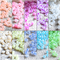 diy jewelry accessories rice beads scattered beads 2mm domestic rice beads colored cream rice beads glass beads 1 pack