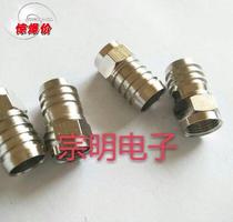 Manufacturers sell cable TV metric one 5 cable cold press connector RG6 cold press F Head 4p cable connector
