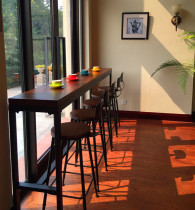 American LOFT wrought iron bar chair table and chair bar chair retro bar stool solid wood bar stool