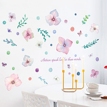 Living room background Wall Wall wallpaper creative wallpaper stickers warm flower bedroom childrens room decorations wall stickers