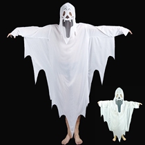 Halloween costume Horror ghost costume White ghost costume Devil costume White impermanence costume Parent-child costume
