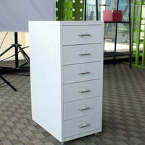 Multi-function small 6-drawer locker Sundries storage cabinet Drawer-type steel locker Simple makeup cabinet