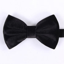 Mens dress in red pure color collar wedding male groom married gold velvet velvet bridegroom butterfly knot Korean version