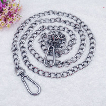 Stainless Steel Safety Buckle Dog Chain Subdog Collar neckline Traction with gold wool Walking Dog