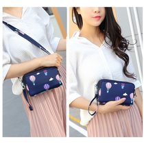 2020 new autumn cloth bag womens clutch Korean casual nylon mobile phone canvas bag coin purse zipper tide