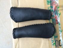 VEL Le leather handle hand-stitched length 135MM feel handle mountain bike folding car