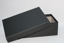 Black gold spotted shoe box heaven and earth cover box packaging gift box without folding mens shoe box rectangular box