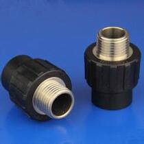 PE outer wire direct black hot melt external tooth joint 2025324 points 6 points 1 inch PE water pipe fittings