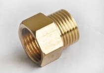  All-copper inner and outer wire direct extension joint Extension accessories thickened all-copper extension joint 4 points--1 inch
