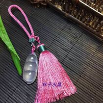 Natural white crystal ice crystal pods hanging cardamom New year Hua Four Seasons rich bag accessories