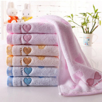Gold G1293wh Towel Face Towel 100% Cotton Twistless Yarn Soft Water Absorbing Heart Print Romantic Couple