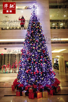 Hua Chi 3 4 5 6 meters large Christmas tree mall scene layout custom Christmas decoration Christmas tree package