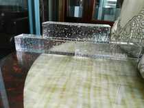 Promotion 200mm custom vapor foam solid brick glass landscape wall tile glass crystal wall brick bar glazed brick