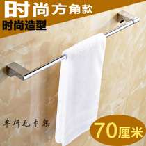 Stainless steel towel rack single pole bathroom European gold shelf bathroom pendant thickened copper accessories