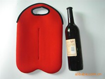 Fashion two bottles of wine bottle ice bag Champagne red wine bottle tote bag gift bag Neoprene wine bottle set