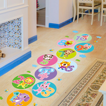 Childrens room floor stickers kindergarten cultural wall floor floor decoration creative cartoon self-adhesive wall sticker stickers wallpaper