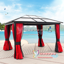 Outdoor leisure pavilion Roman canopy aluminum alloy awning European Villa courtyard sunshade Canopy Canopy Canopy PVC