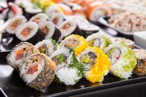 Japanese Sushi Production Technology Learning Video Tutorial Formula Meal Group Purple Vegetable Meal Technical Practice Modulation Self-Learning