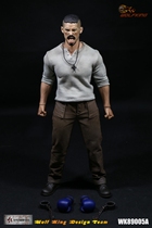 (Physical spot)WOLFKING WK89005A 1 6 ferocious fighter head carving clothing set single head carving