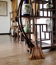 Handmade Brown broom Mane wooden floor broom indoor and outdoor long rod does not bend over Brown broom