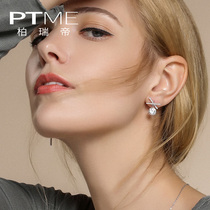 Sterling silver earrings irregular asymmetric earrings female temperament Korean cold wind personality Net red ins earrings earrings earrings