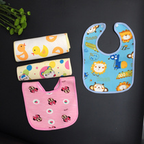 10 winter baby saliva towel pure baby bib gauze newborn cotton waterproof feeding bib