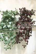 Simulation reticulated leaf Vine ivy plant wall matching high-grade green plant wall hanging simulation vine leaf green