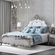American country 1 5 1 8 m solid wood double bed European solid wood carved bed neoclassical master bed wedding bed