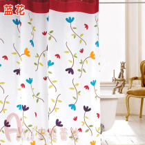 Thickened polyester European-style waterproof shower curtain bathroom waterproof and mildew-proof bath curtain shading partition curtain
