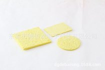 Iron tip cleaning sponge Wood pulp cotton absorbent sponge Round square rectangular bubble water high temperature resistance