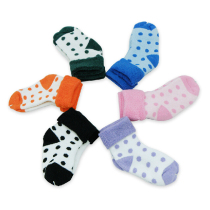 Baby socks thick baby socks Spring and Autumn Winter cotton wool socks childrens wave point baby socks 1-2 years old