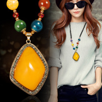 Ruyi vintage ethnic style beaded summer Bohemia Korean decoration accessories accessories sweater chain