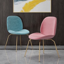  Nordic style dining chair Modern simple household backrest chair ins net red chair Creative fashion personality desk chair