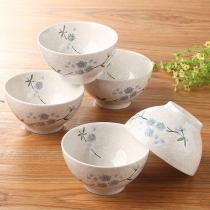 Yatai snowflake porcelain Japanese set Ceramic bowl Hand-painted rice bowl Eating bowl Rice bowl Household bowl Catering utensils