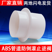 Brand new ABS pipe check valve kitchen bathroom flue anti-odor valve round check valve 100 ~ 200mm