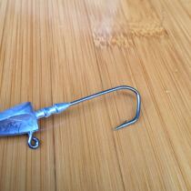 Pure lead triangle head fish head hook root hook Luya Soft Bait hook Hook 5 7 10 14 20 grams lead head hook