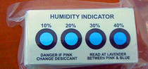 Humidity card 4-point humidity card 4-point cobalt Humidity card Cobalt indicator card 10-40% blue to red