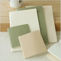 I love natural plain simple cowhide beige white blank inner page without horizontal line notepad soft copy notebook 30 pages