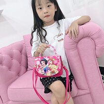 New 2018 Explosive Childrens Bag Snow White Fashion Hand bag Cute Little Girl Single Shoulder Bend Bag
