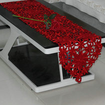 Coffee table Table flag tablecloth European table cloth high-grade pastoral European luxury embroidered red Simple modern