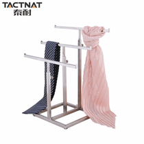  Creative stainless steel silk scarf rack Scarf display shelf Clothing store accessories counter display storage supplies