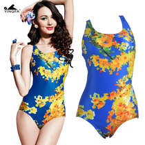 Yingfa counter new one-piece digital print triangle one-piece Sexy Slim casual swimsuit Y1503