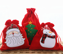 Christmas high-end large flannel Christmas stockings creative Christmas elderly gifts children socks candy gift bags