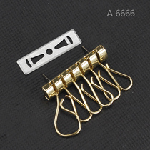 Domestic Amiet 6 Ring Key Key Row Key Hook Golden Nickel color convenient to install A6666