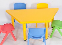 Kindergarten tables and chairs Childrens tables and chairs tables Plastic trapezoidal tables