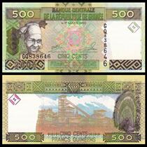 Foreign banknotes Guinea 500 francs brand new UC