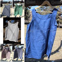 Natural__His linen men sleeveless vest loose casual comfortable breathable Chinese hemp shirt vest