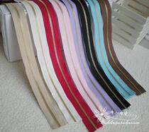 No. 3# code metal zipper DIY handmade luggage super smooth zipper head U code work code light gold