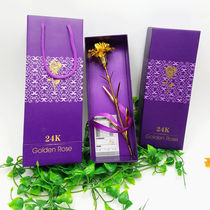 Gold Foil Carnation Bouquet Rose Gift School Teacher's Day Gives Mother's Birthday Gift to Mother Teacher