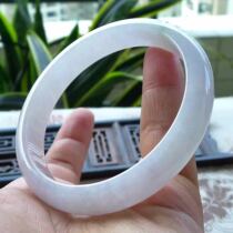 Minke Emerald Myanmar Old Pit Natural A Goods Emerald Fine Violet Positive Ring Jade Bracelet 56 With Certificate